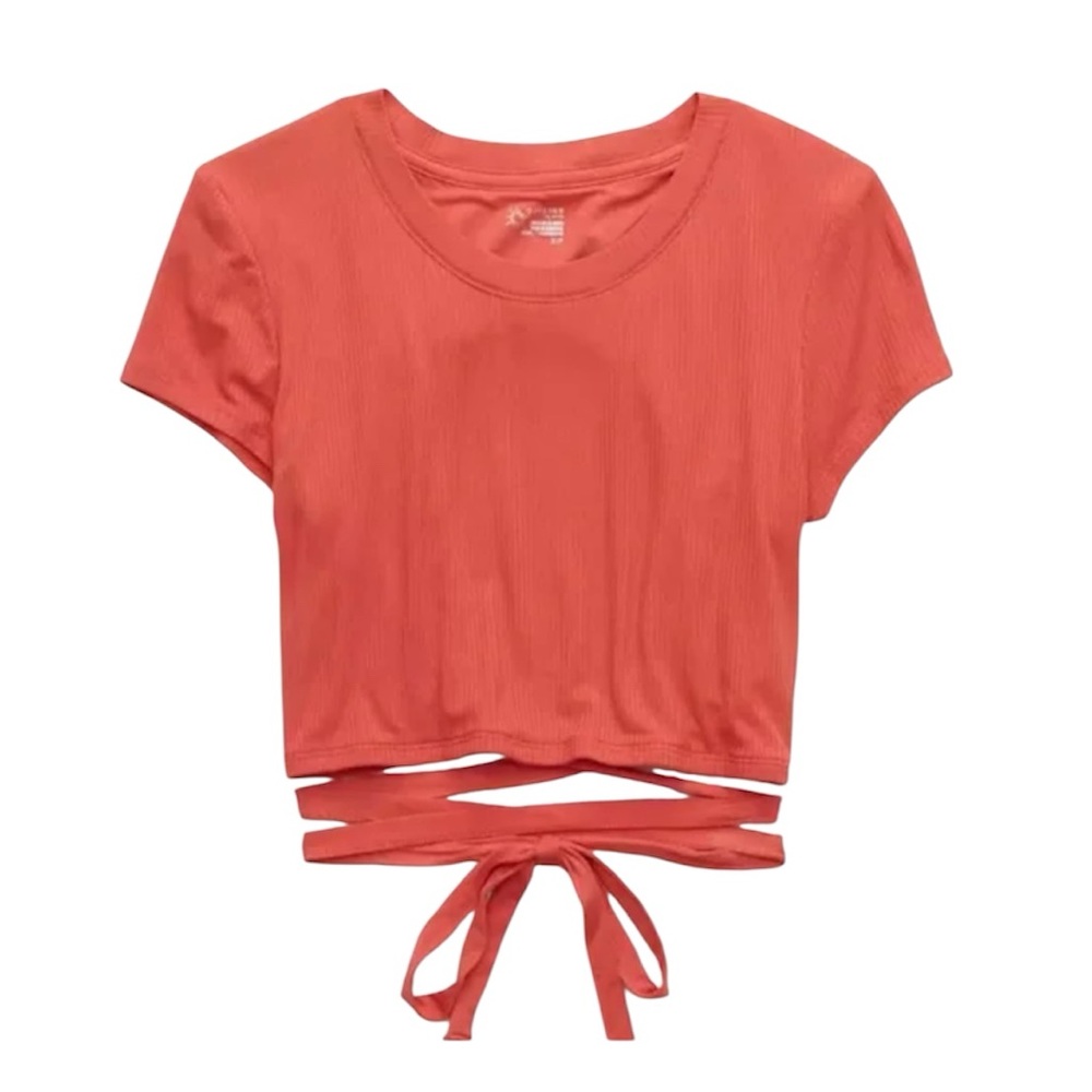 OFFLINE by Aerie Thumbs Up Tie Back Shirt.